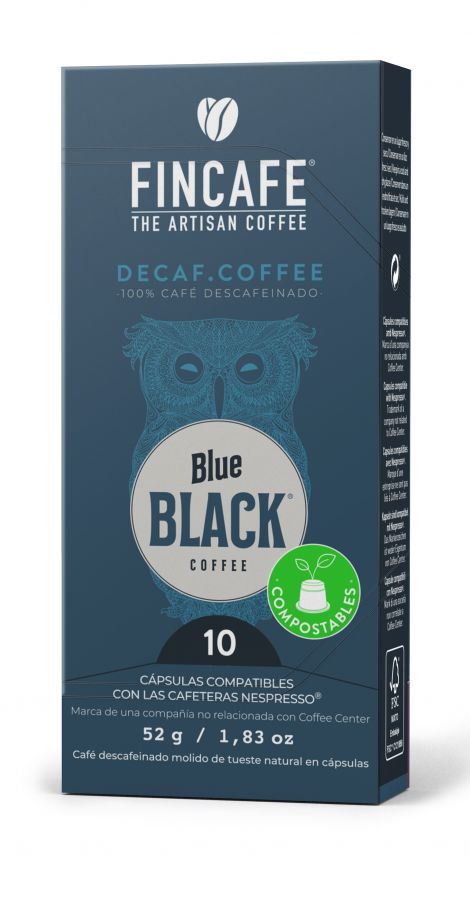 BLUE BLACK COFFEE CAPSULA DECAF 10u COMP